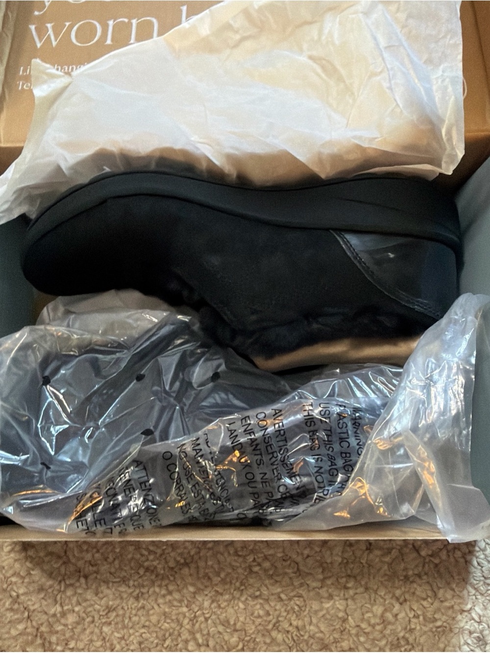 Bzees Black Faux-Fur Slip-On Ankle Booties - Picture 6 of 6